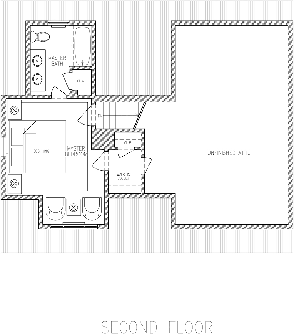 27 Indian Field Road - Proposed Furniture Plan - Second Floor